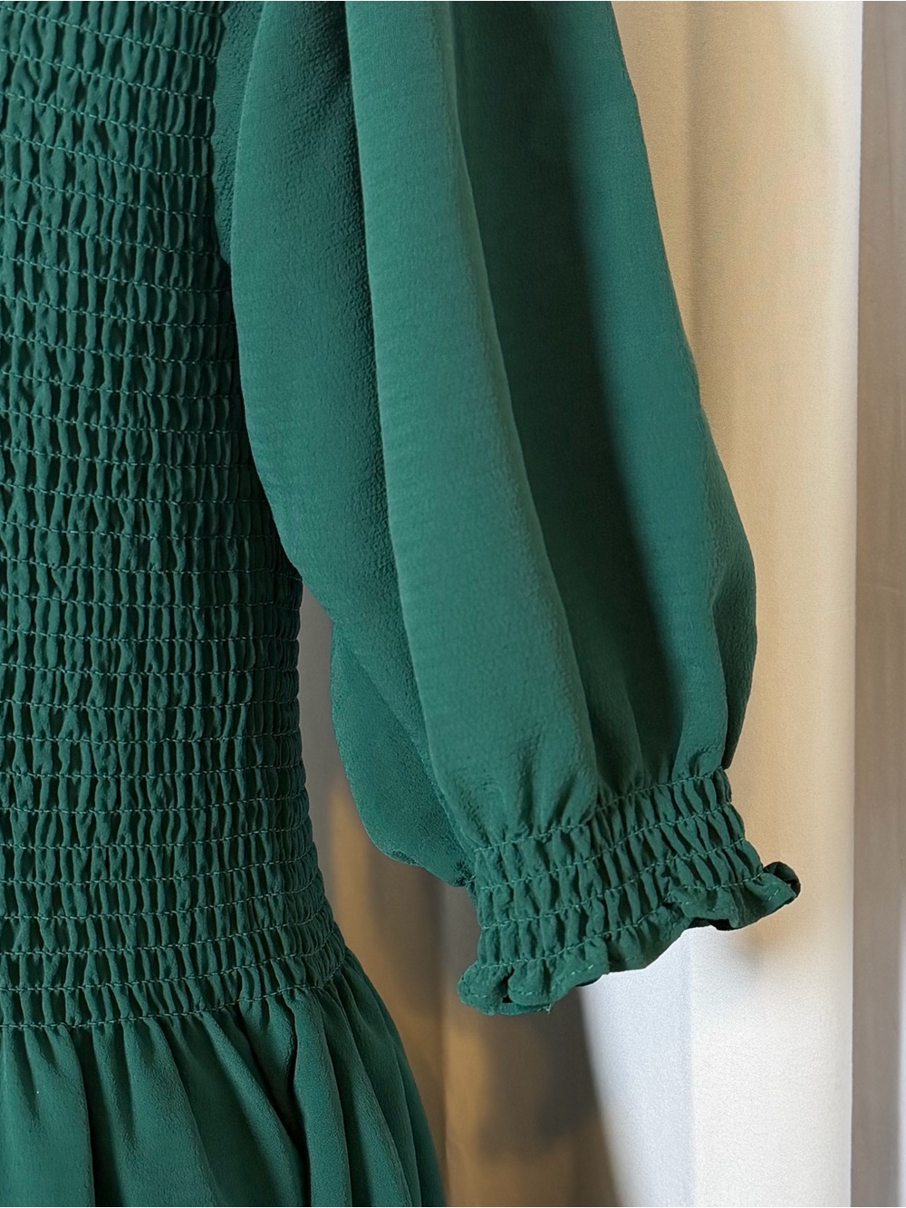 Hill House Home Louisa Nap Dress Medium NWOT Botanical Garden Green Midi Pockets - Picture 11 of 12